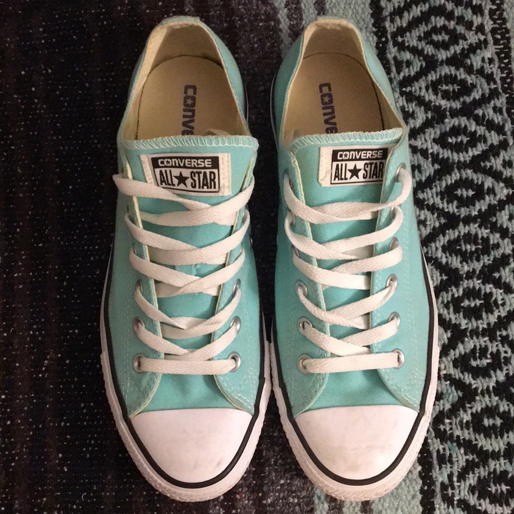 Rare Tiffany Blue Low-top Converse - W10
